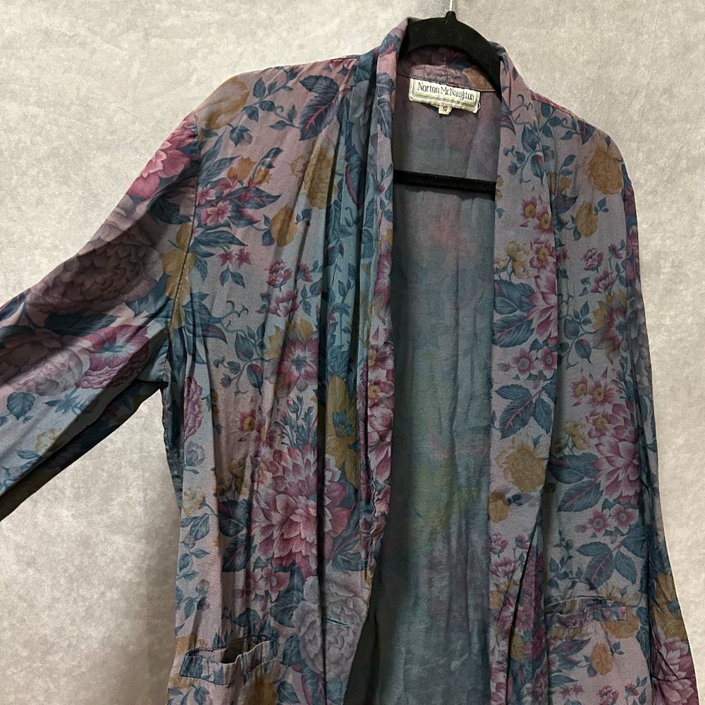 Vintage Floral Flowy Blazer